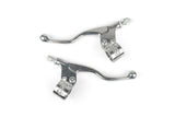 Brake Lever Set (x2) with mount short polished aluminium