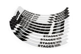 Rim Sticker Set Scooter 10u0022 Stage6 Blanc
