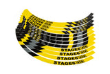 Rim Sticker Set Scooter 10u0022 Stage6 Yellow