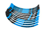 Rim Sticker Set Motorcycle 17u0022 Stage6 Blue