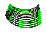 Rim Sticker Set Motorcycle 17u0022 Stage6 Green