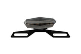 Taillight LED Hexagonal Black-Line with license plate holder