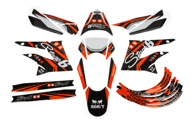 Grafik Kit Derbi X-Treme 2011 - 2017 Stage6 Orange