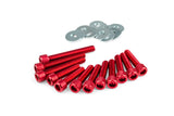 Variator Cover Dress-Up Screws STR8 Minarelli red