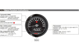 Tachometer Koso D60 TNT-05 up to 12,000 rpm black / chrome