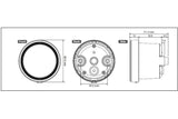 Tachometer Koso D48 TNT-05 up to 12,000 rpm Black