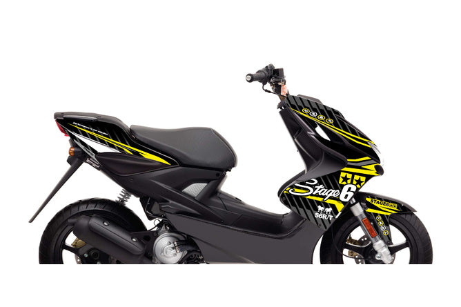 Grafikpaket Yamaha Aerox före 2013 Stage6 Gul