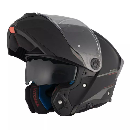 Flip-up Hjälm MT Helmets Atom 2 SV – Matt Svart