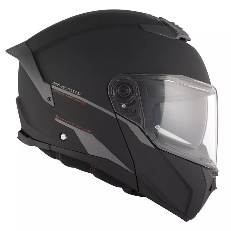 Flip-up Hjälm MT Helmets Atom 2 SV – Matt Svart