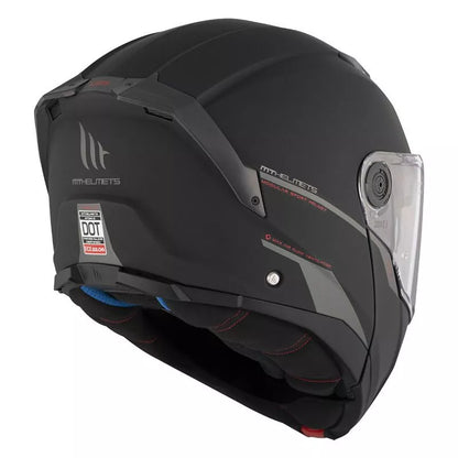 Flip-up Hjälm MT Helmets Atom 2 SV – Matt Svart