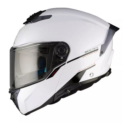 Flip-up Hjälm MT Helmets Atom 2 SV – Blankvit (Glossy White)