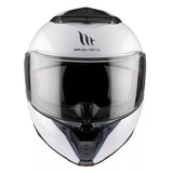 Flip-up Hjälm MT Helmets Atom 2 SV – Blankvit (Glossy White)