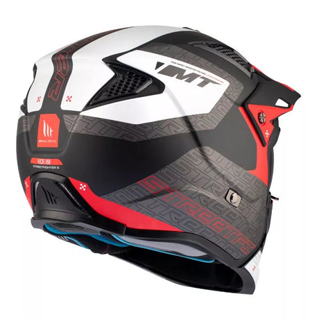Flip-Up Hjälm MT Helmets Streetfighter SV S Totem – Grå / Röd – produktbild 4