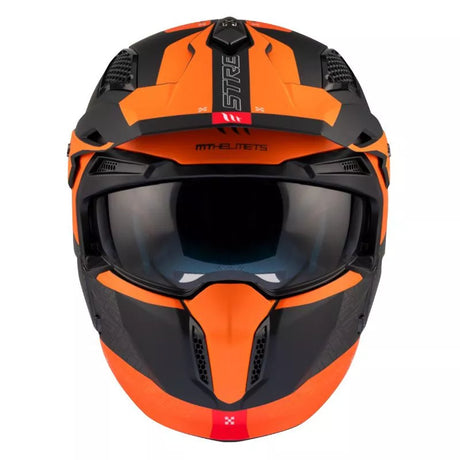 Flip-Up Hjälm MT Helmets Streetfighter SV S Totem – Grå / Orange – produktbild 3
