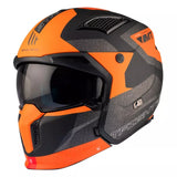 Flip-Up Hjälm MT Helmets Streetfighter SV S Totem – Grå / Orange