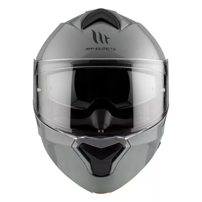 Flip-up Hjälm MT Helmets GENESIS – Blankgrå (Glossy Grey)