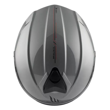 Flip-up Hjälm MT Helmets GENESIS – Blankgrå (Glossy Grey) – produktbild 5