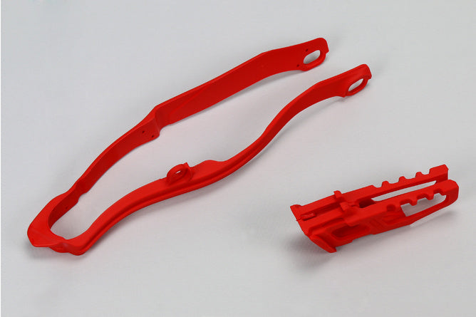 Kedjeskydd / Svängarmskydd Sats Honda CRF 250 / 450 2013-2017 röd