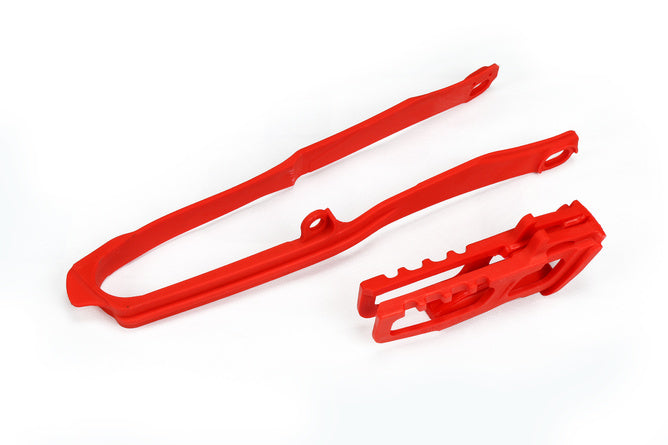 Kedjeslider / Swingarm Slider Set Honda CRF 250 / 450 2017-2021 röd