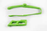 Chain Slider / Swingarm Slider Set Kawasaki KXF 250 / 450 2017-2020 green