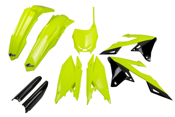 Plastkit med gaffelskydd RM-Z efter 2018 UFO neon gul
