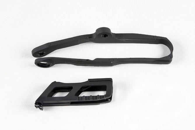 Chain Slider / Swingarm Slider Set Kawasaki KXF 250 / 450 2017-2020 svart