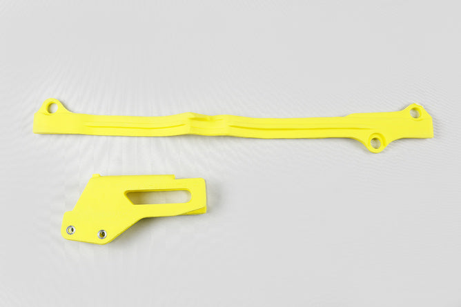 Kedjeled / Swingarm Slidersats Suzuki RM 125 / 250 2001-2008 gul UFO