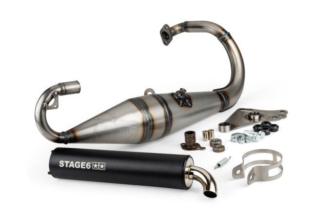 Avgassystem Stage6 Pro Replica MK2 Svart Peugeot Speedfight 1 och 2