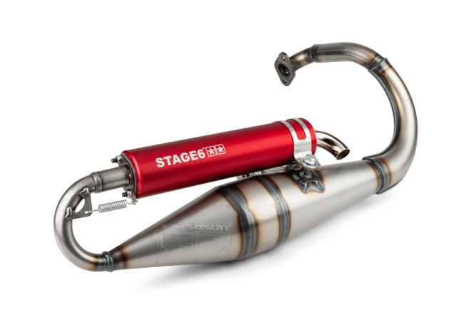 Avgassystem Stage6 Pro Replica MK2 Röd Peugeot Speedfight 1 och 2