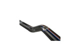 Handlebar 28mm KRM PATRIOT with pad white / hologram