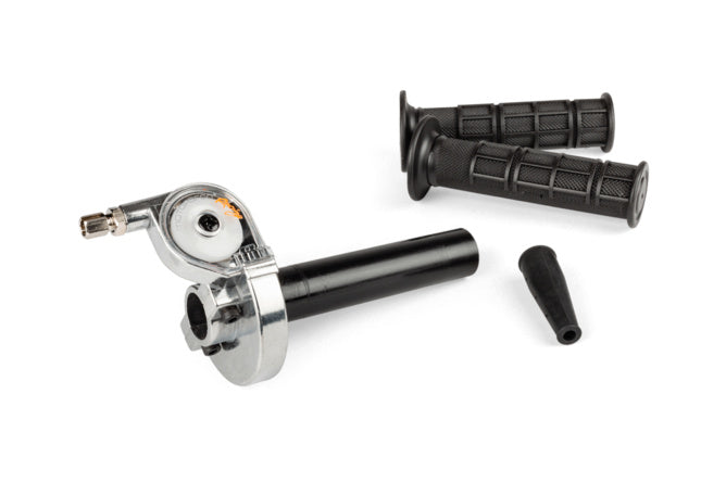 Quick Action Gasreglage krom / gummigrepp