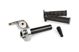 Quick Action Throttle Grip chrome / rubber grips