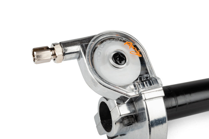 Quick Action Gasreglage krom / gummigrepp