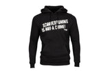 Hoody scootertuning is not a crime unzipped black