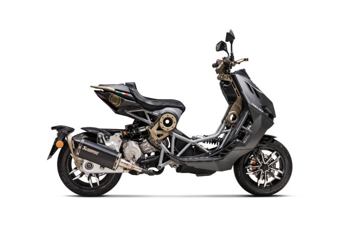 Slip-on Avgassystem Akrapovic Italjet Dragster 125 - 200 svart