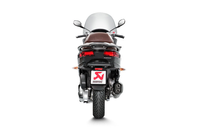Slip-on Avgassystem Akrapovic Piaggio MP3 400 svart