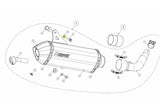 Exhaust Washer Akrapovic P-DR4