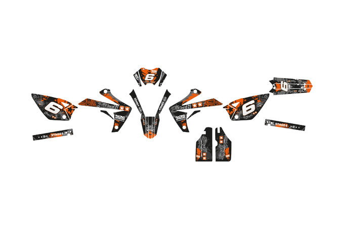 Grafik Kit Rieju MRT 2009 - 2021 Stage6 orange / svart