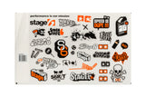 Sticker Set Stage6 A4 orange