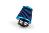 Air Filter KN type conical 28-35 straight blue