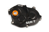 Gearbox Cover Stage6 R/T black with titanium screws Minarelli