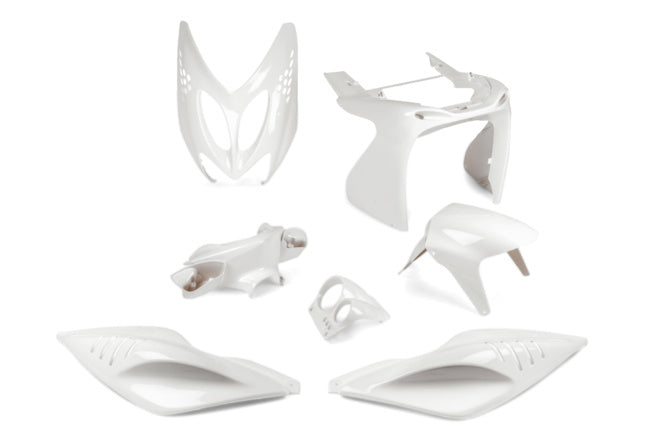 Karosserikit 7 delar vit Yamaha Aerox före 2013