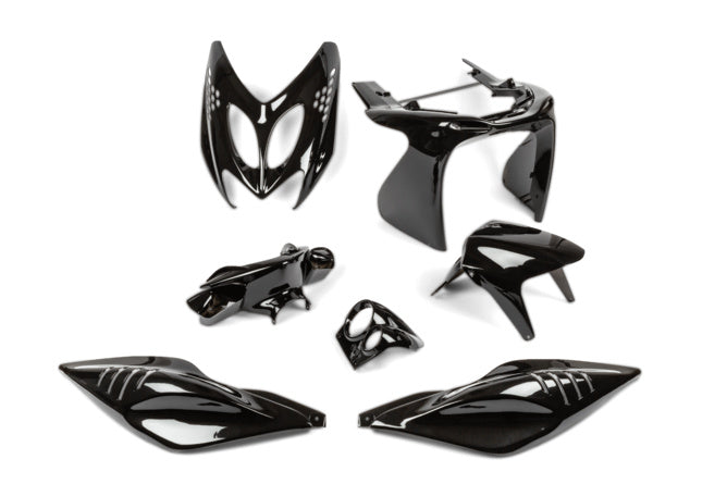 Karosskit 7 delar svart Yamaha Aerox före 2013