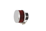 Air Filter 61mm type KN straight D.25-35mm chrome / red