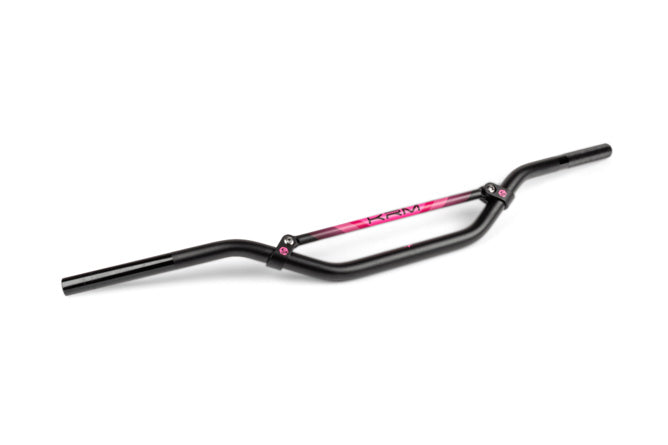 Styre 22mm KRM svart / rosa
