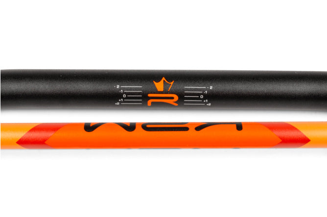 Styre 22mm KRM svart / orange