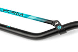 Handlebar 22mm KRM black / turquoise
