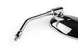 Mirror Set oval chrome M8 right-hand thread (x2)