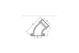 Intake Manifold Polini 360° modular 25mm / 58° Minarelli horizontal