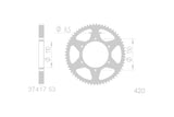 Rear Sprocket steel 53 teeth 420 CPI SM